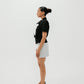 Structured Asymmetrical Black Top