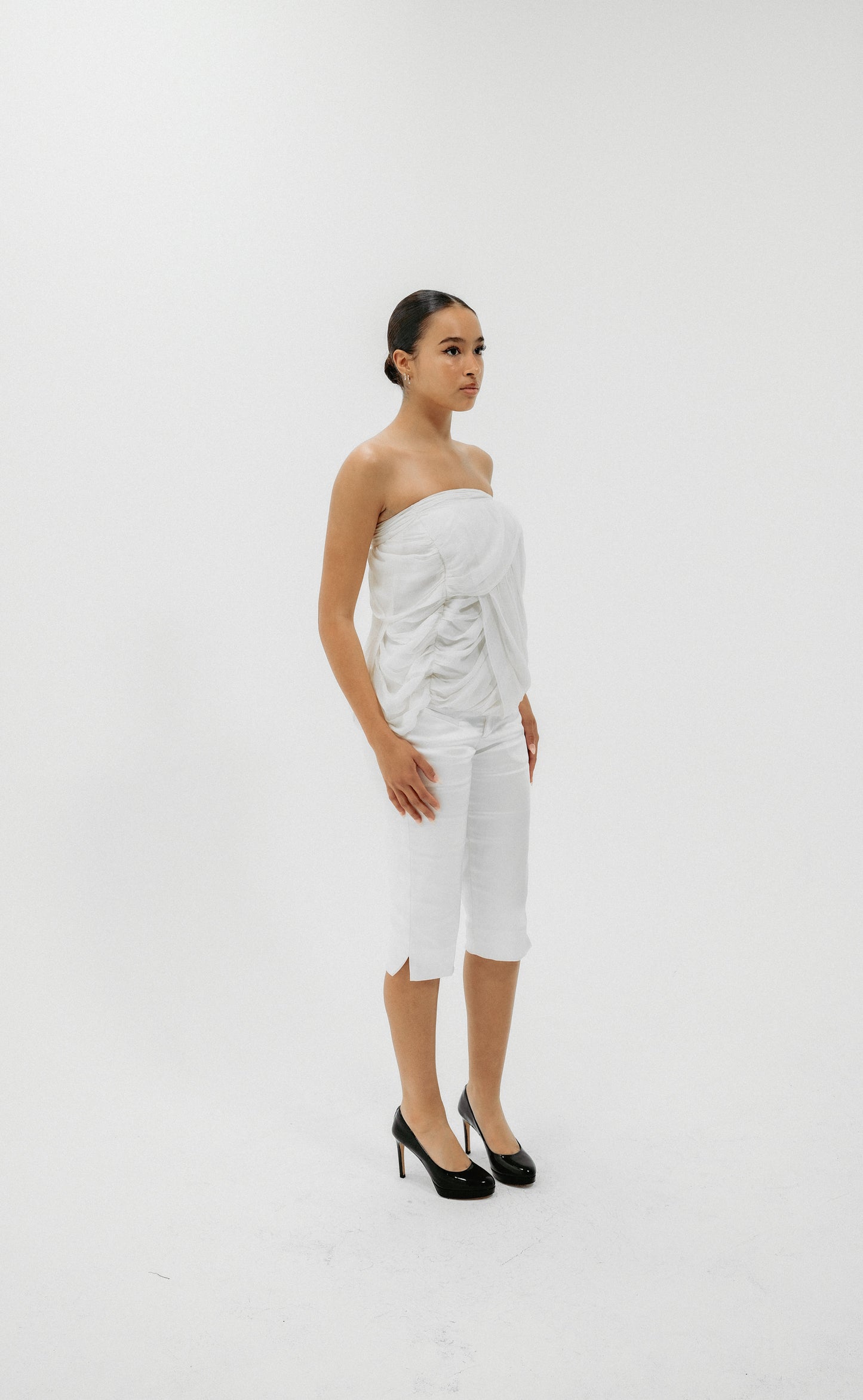 Silk Satin Capri