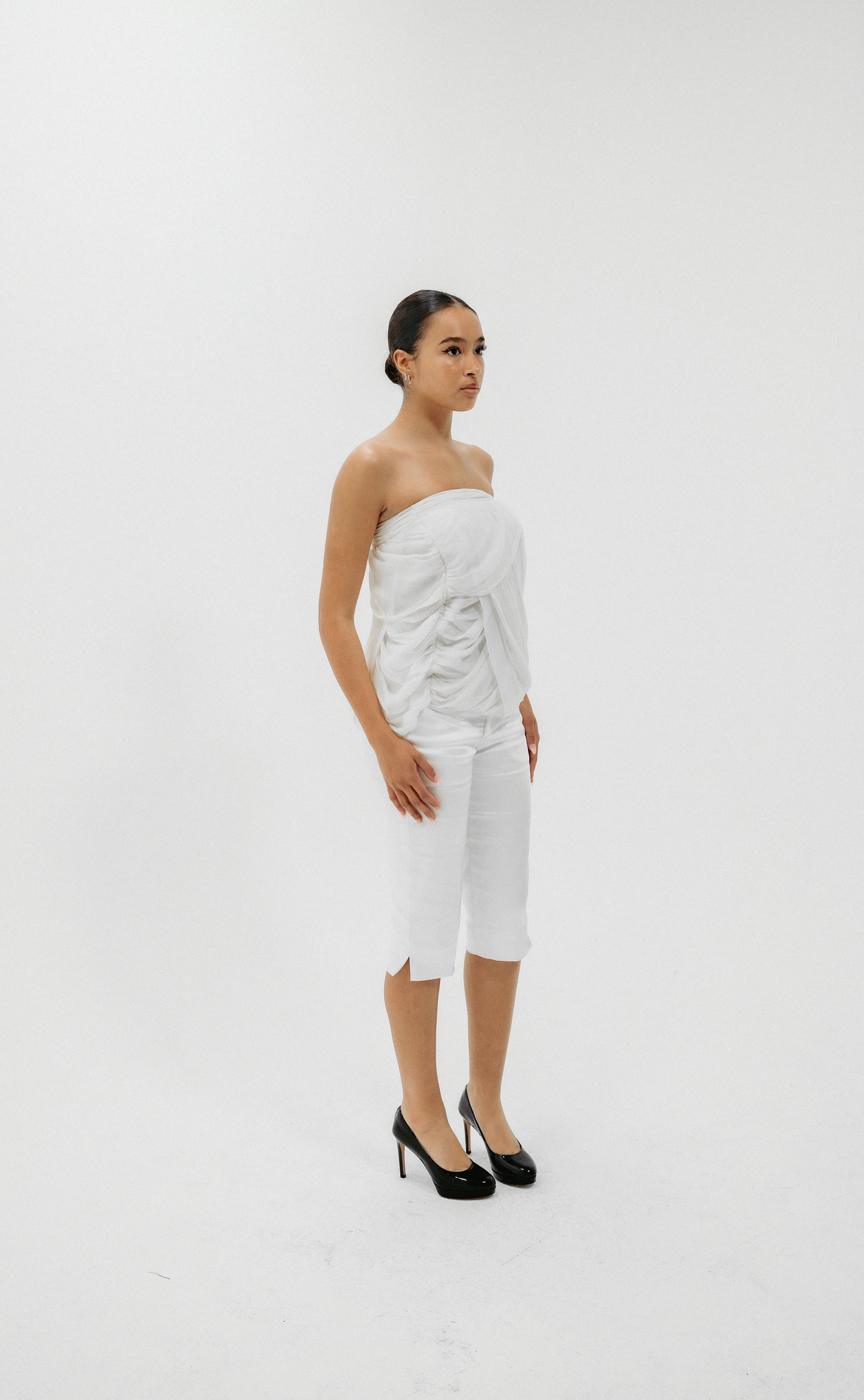 Silk Satin Capri