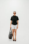 Structured Asymmetrical Black Top