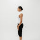 Pinstripe Wool Capri